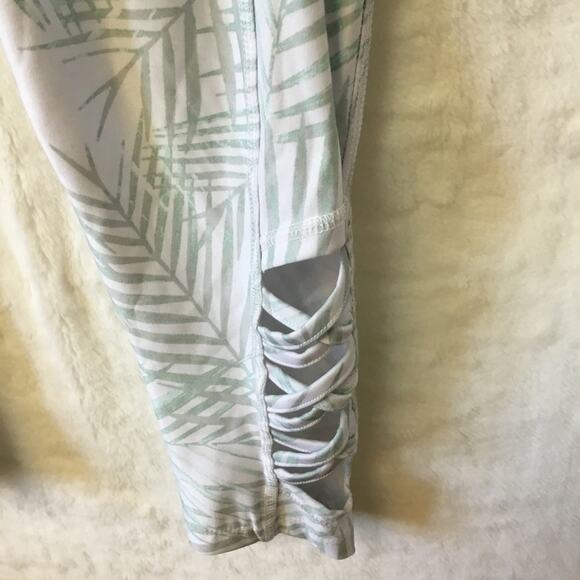 Jockey Mint Fern Leaf Plant Pattern Leggings - Picture 4 of 10